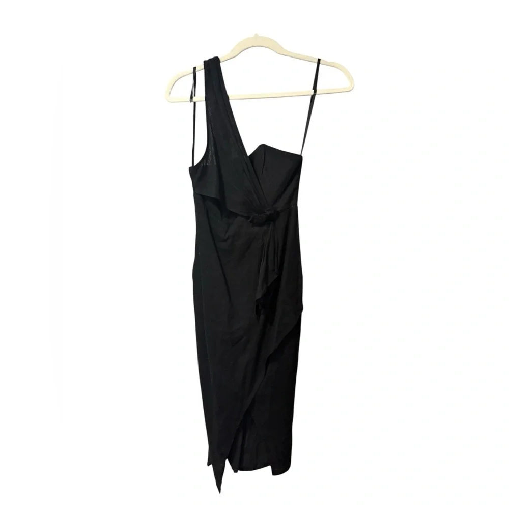 Here Comes The Sun Satin Halter Dress - Picture 2 of 7